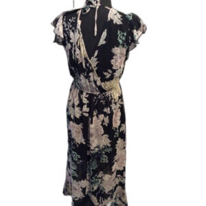 New NWT Band Of Gypsies Hi Low Dress Floral V neck Medium M Romantic